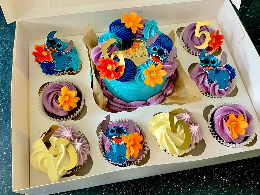 BENTO CAKE AND 8 CUPCAKES