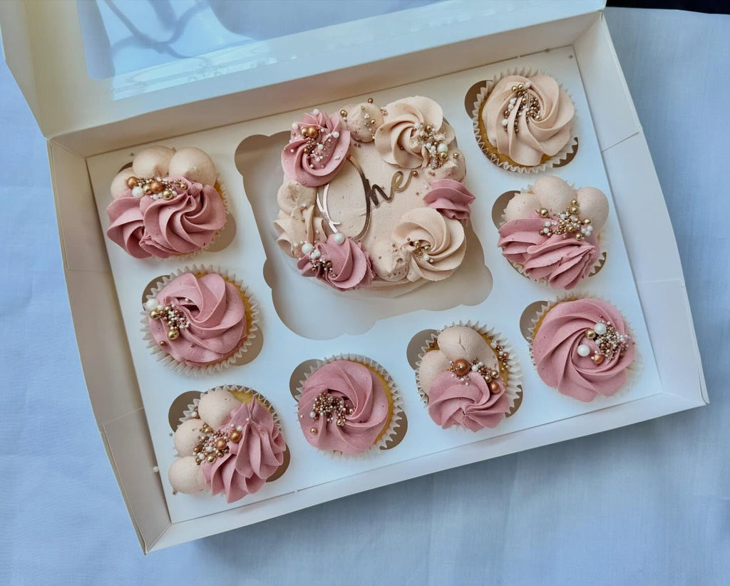 BENTO CAKE AND 8 CUPCAKES