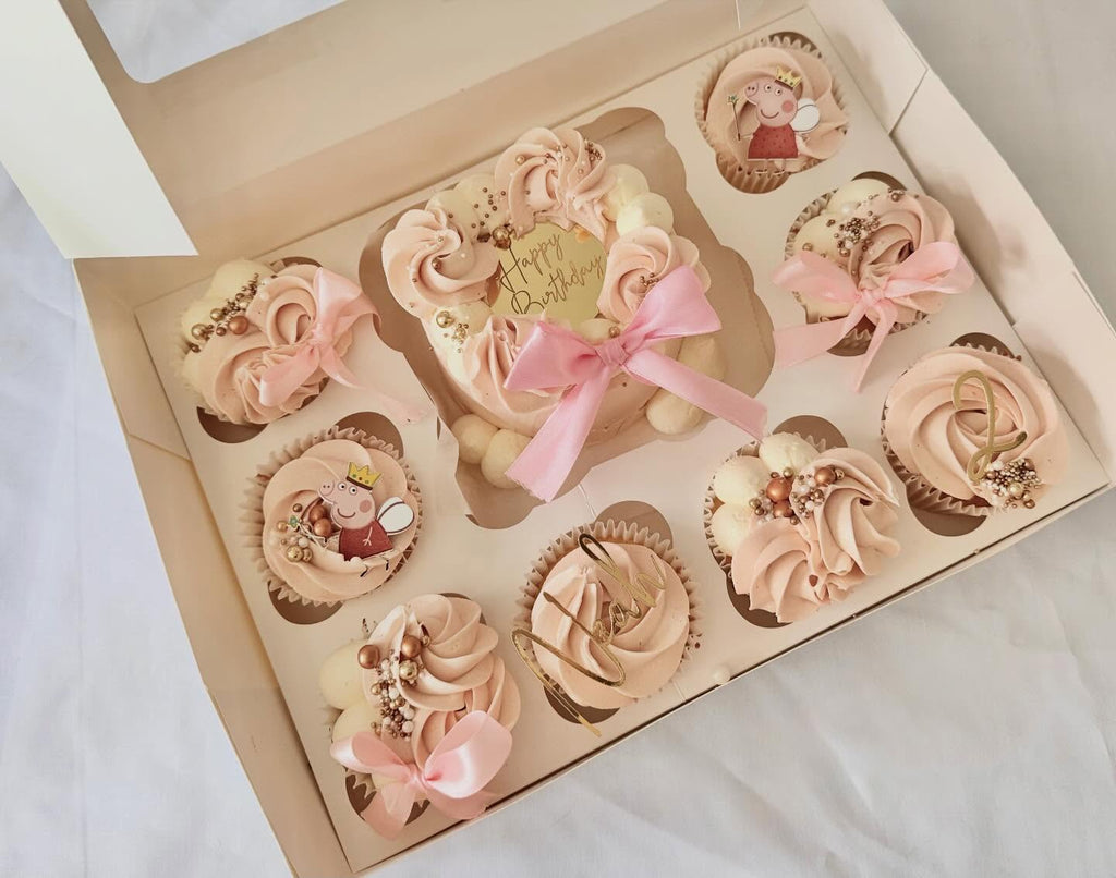 BENTO CAKE AND 8 CUPCAKES