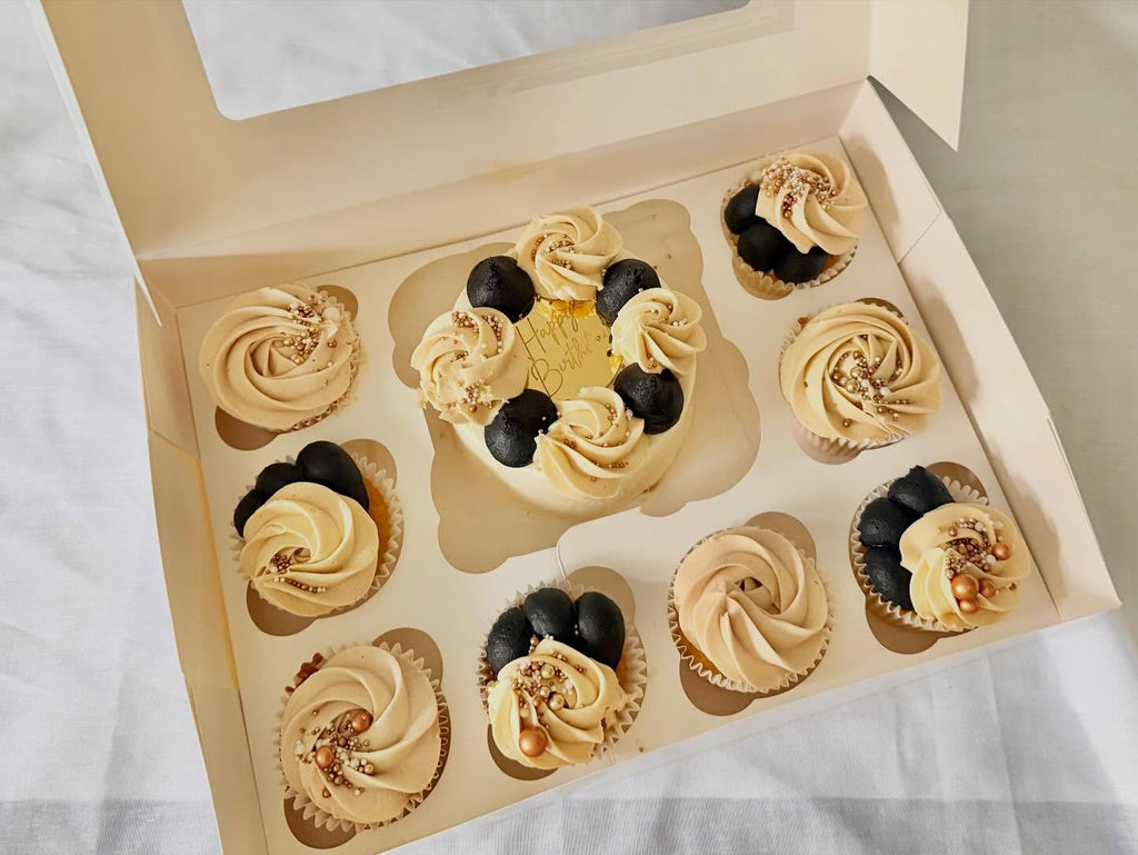 BENTO CAKE AND 8 CUPCAKES